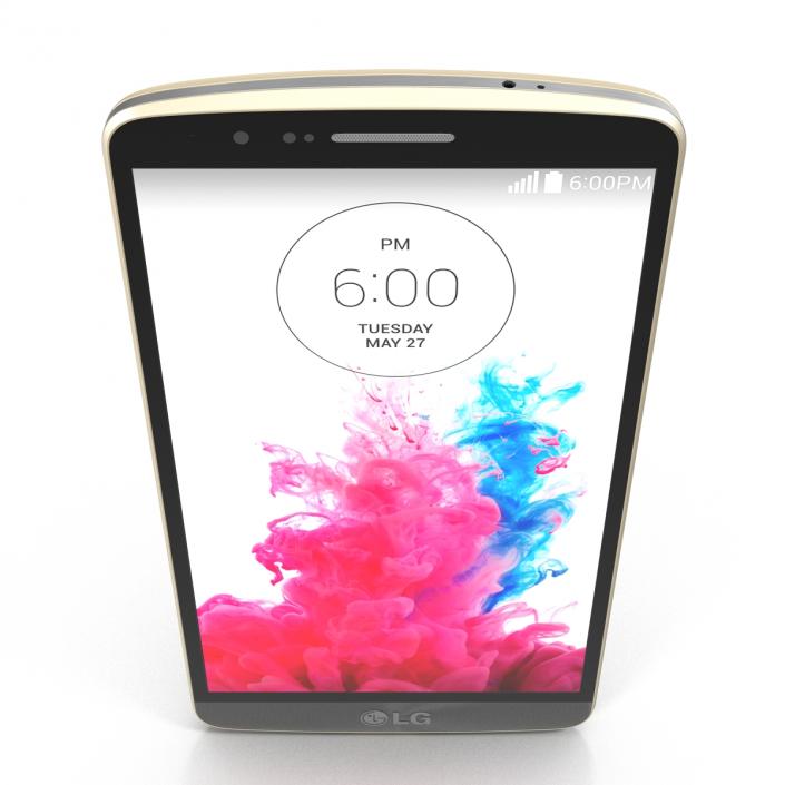 3D model LG G3 Gold