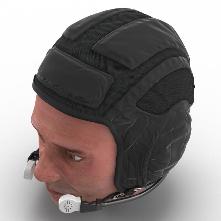 Pilot Head Rigged 3D