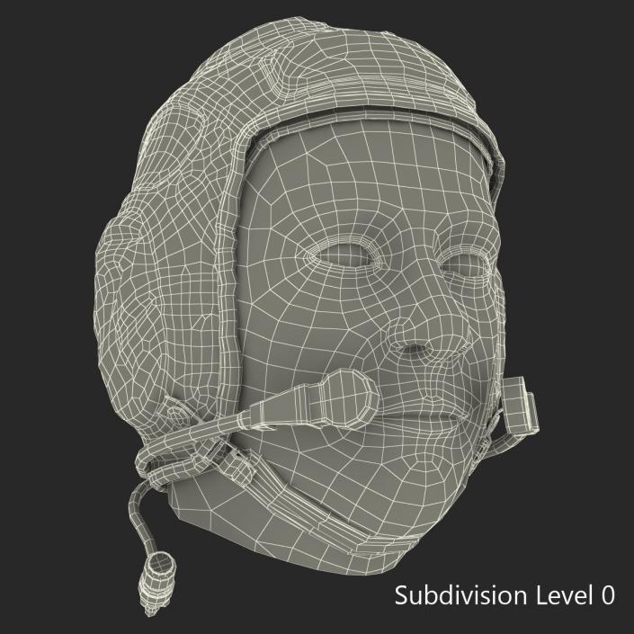 Pilot Head Rigged 3D