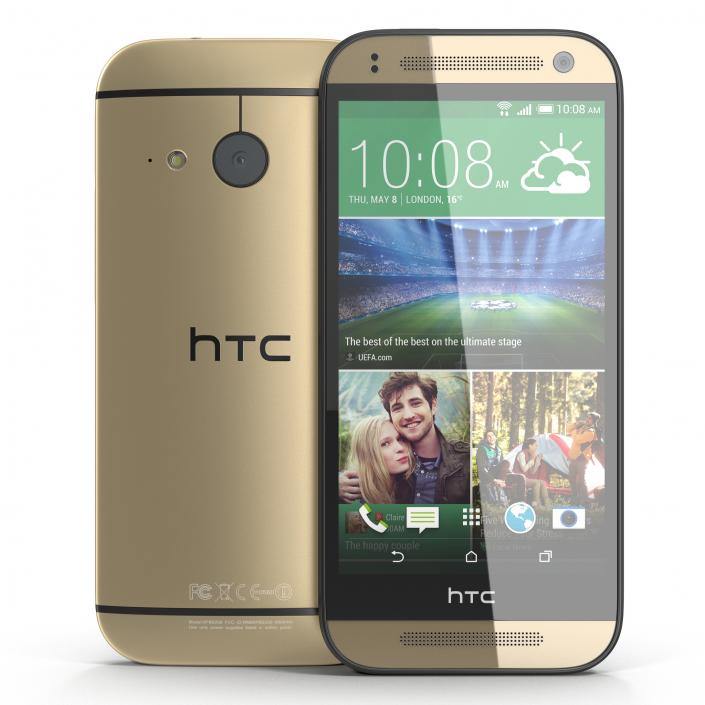 HTC One Mini 2 Gold 3D model