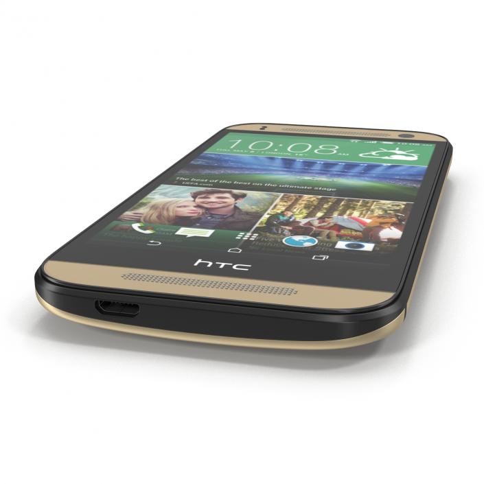 HTC One Mini 2 Gold 3D model