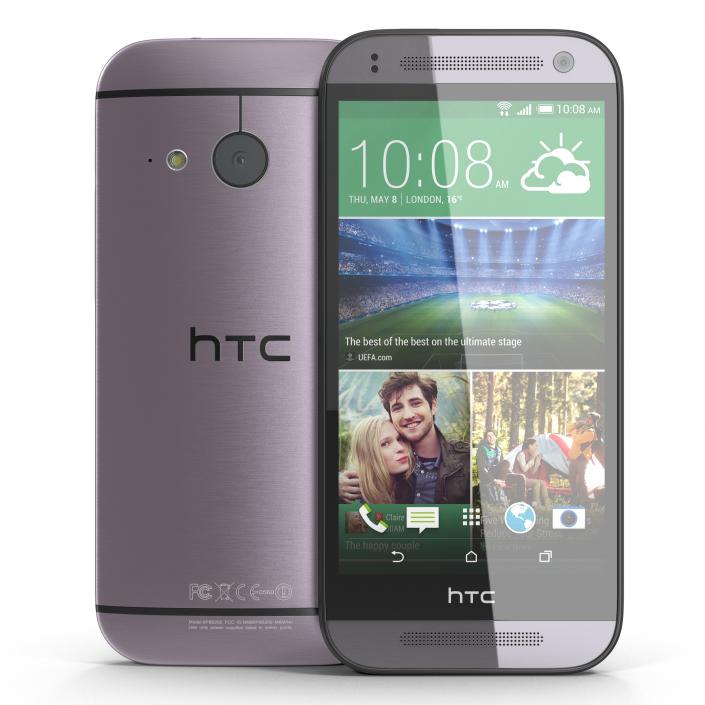 3D HTC One Mini 2 Light Lilac