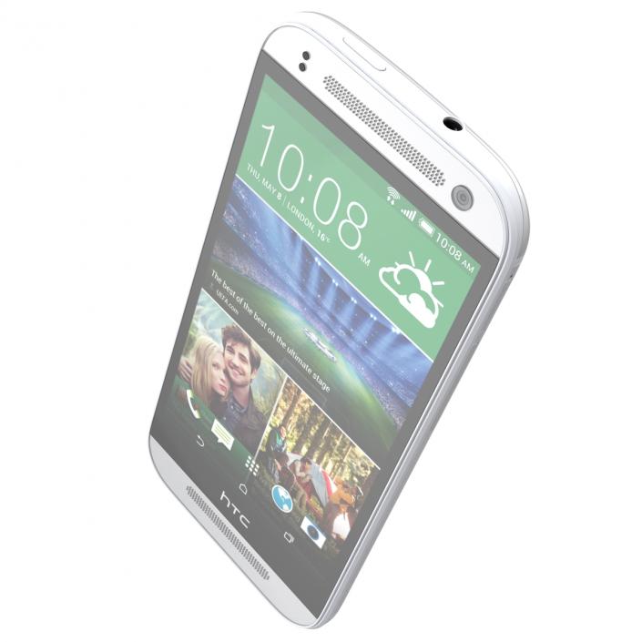 3D HTC One Mini 2 Silver