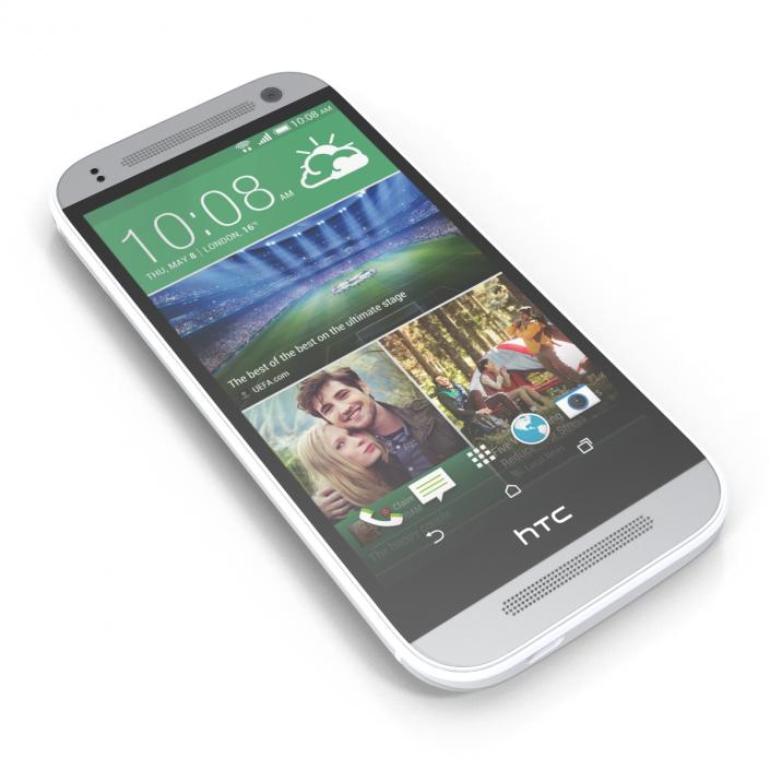 3D HTC One Mini 2 Silver