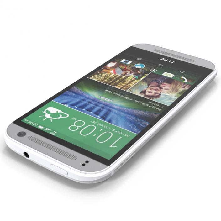 3D HTC One Mini 2 Silver