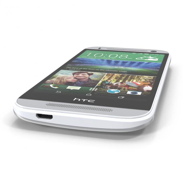 3D HTC One Mini 2 Silver