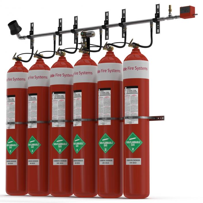 3D Fire Suppression System model