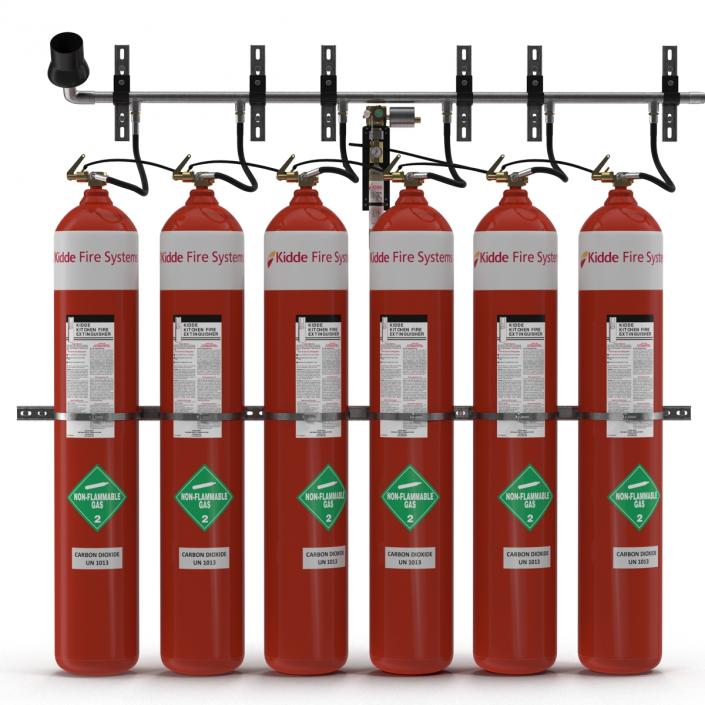 3D Fire Suppression System model