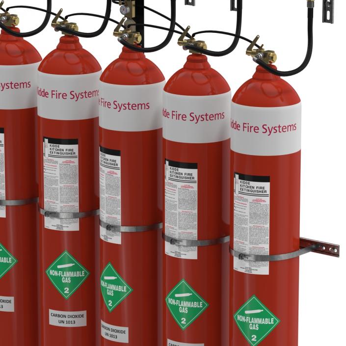 3D Fire Suppression System model