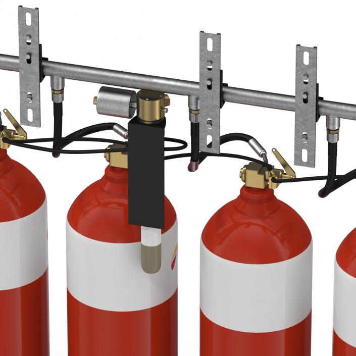 3D Fire Suppression System model