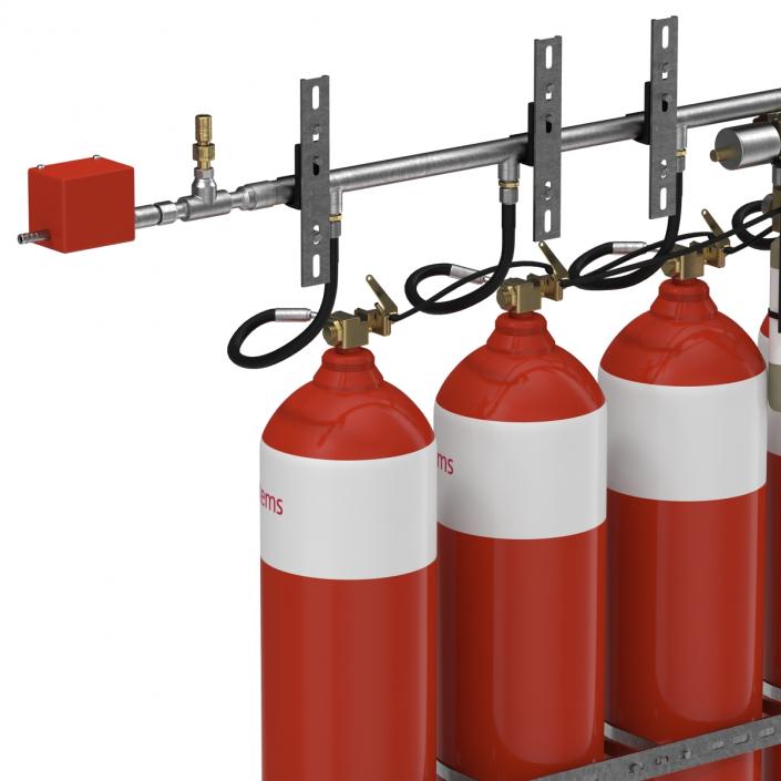 3D Fire Suppression System model