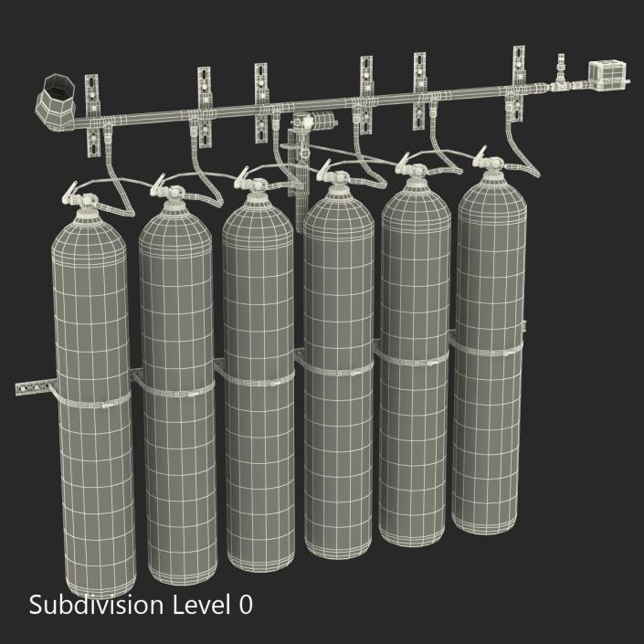 3D Fire Suppression System model