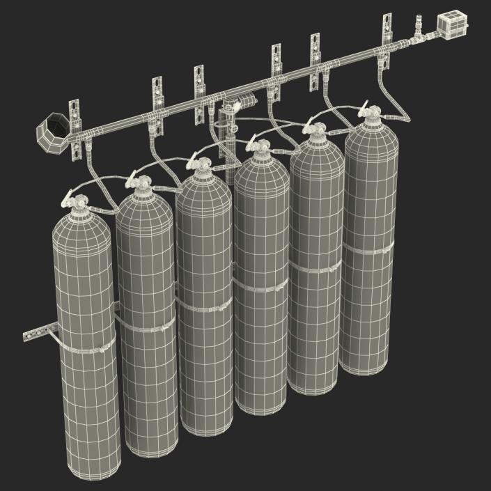 3D Fire Suppression System model