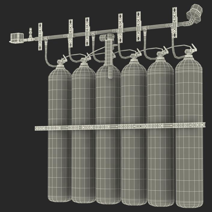 3D Fire Suppression System model