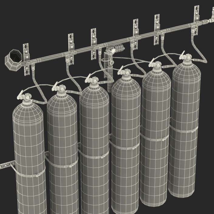 3D Fire Suppression System model