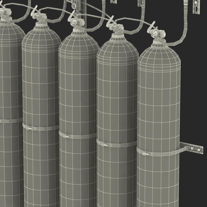 3D Fire Suppression System model