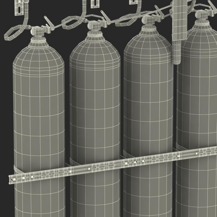 3D Fire Suppression System model