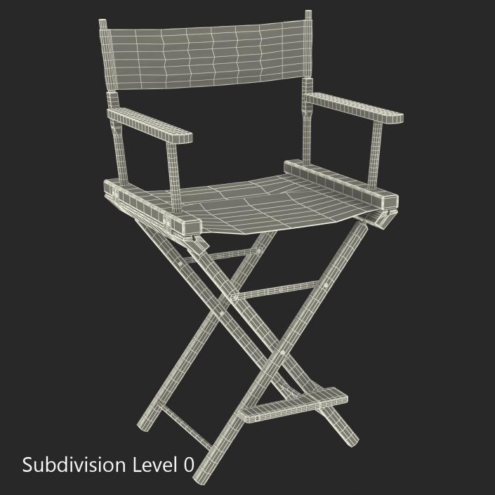 Director Chair 2 Black 3D