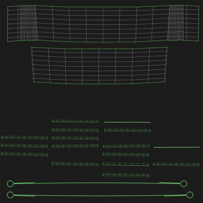 Director Chair 2 Black 3D