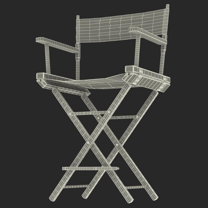 Director Chair 2 Black 3D