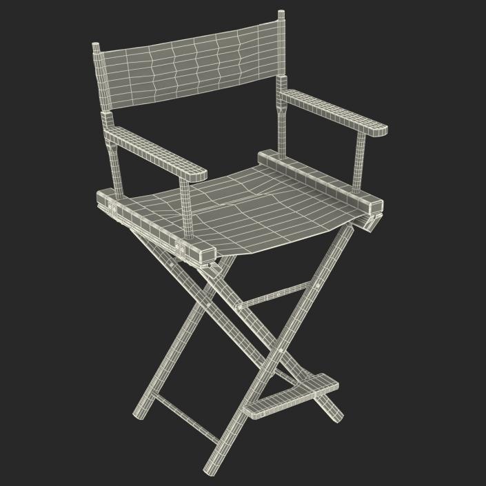 Director Chair 2 Black 3D