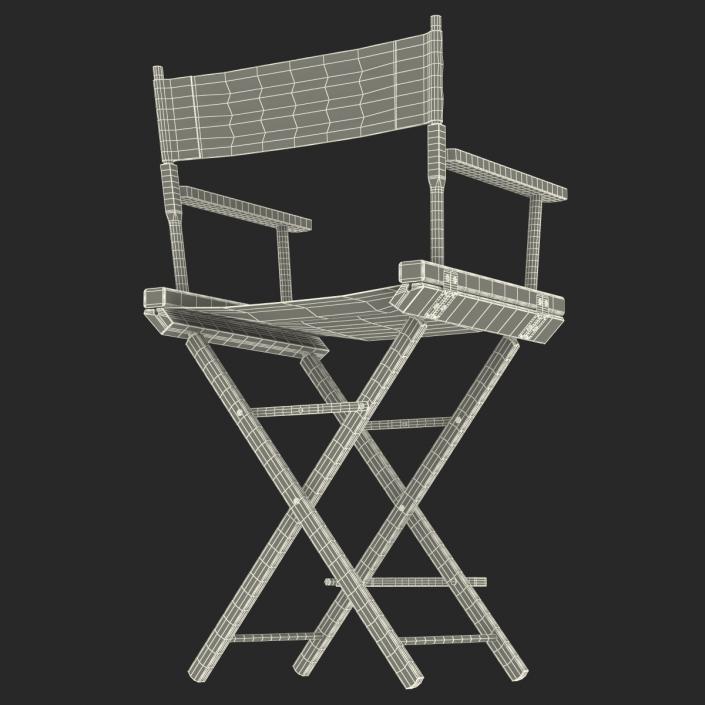 Director Chair 2 Black 3D