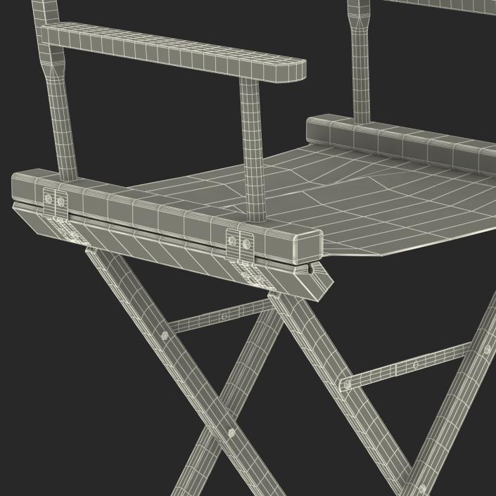 Director Chair 2 Black 3D