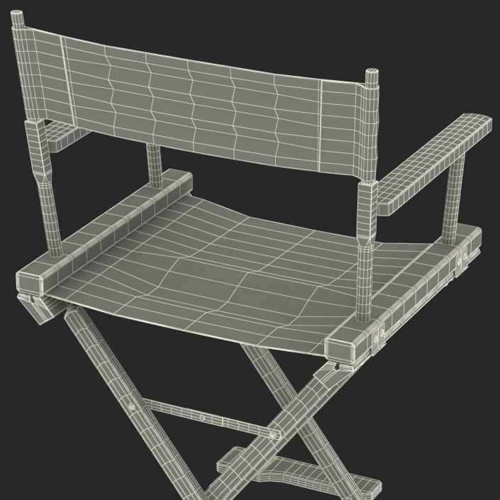 Director Chair 2 Black 3D