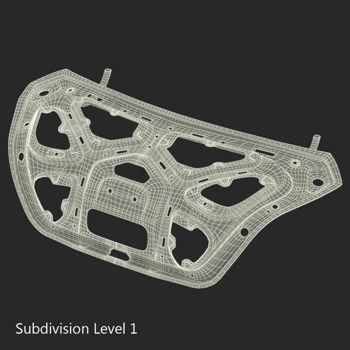 3D model Car Trunk Frame