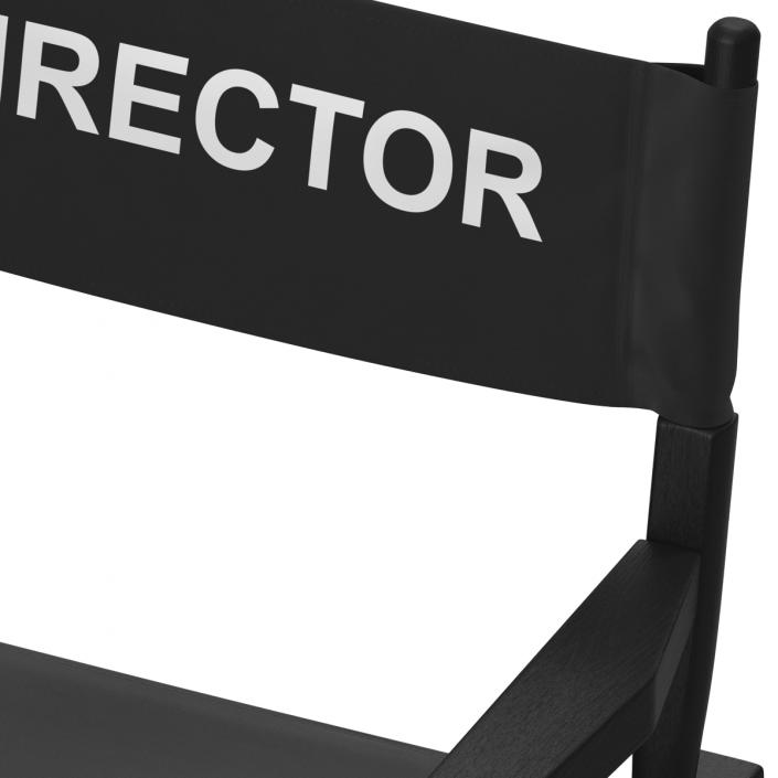 3D model Director Chair Black