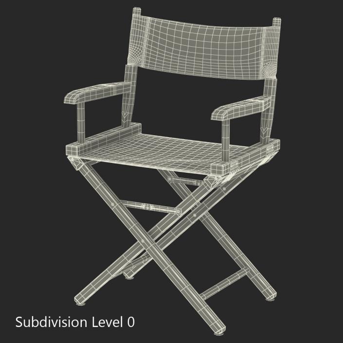 3D model Director Chair Black