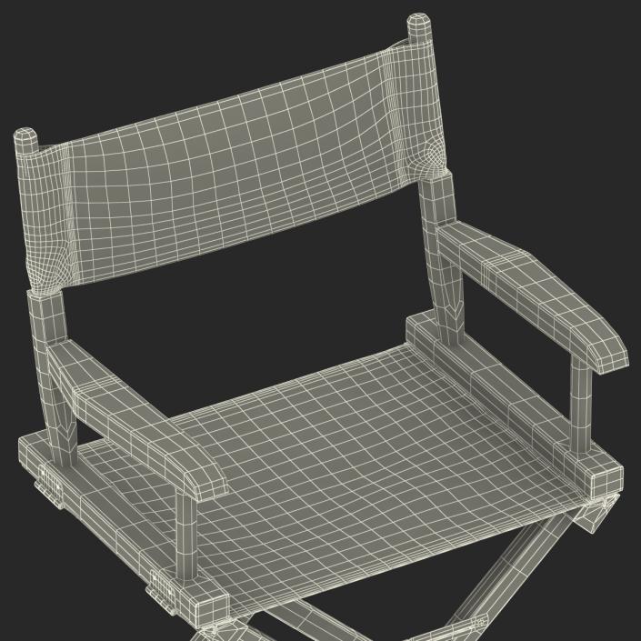 3D model Director Chair Black