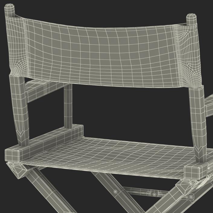 3D model Director Chair Black