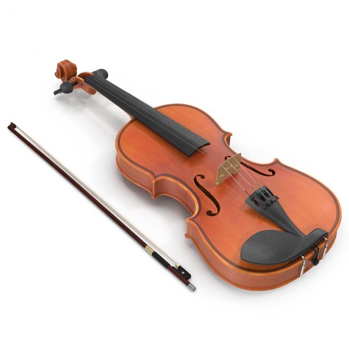 3D model Violin Set