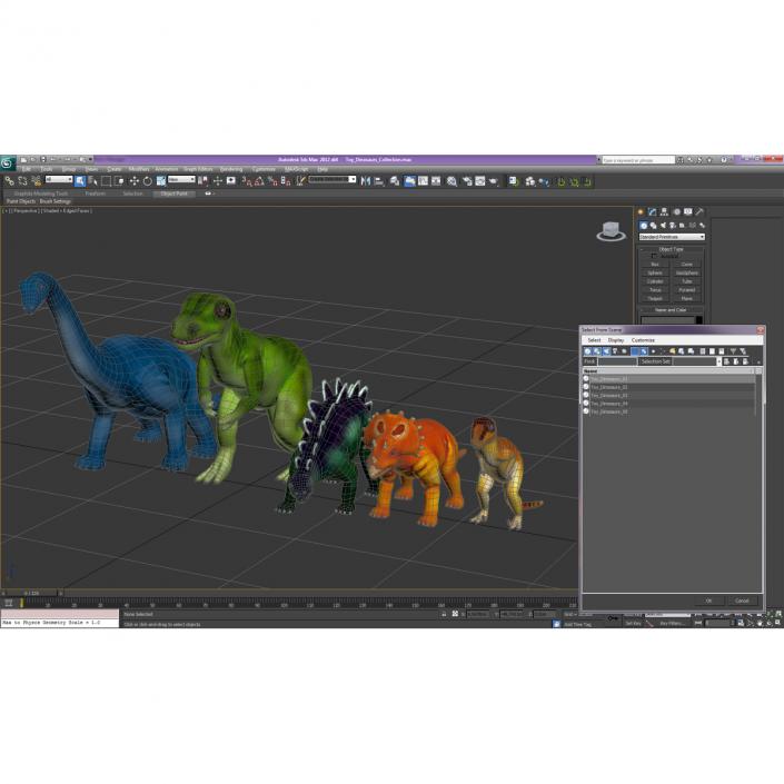 3D Toy Dinosaurs model