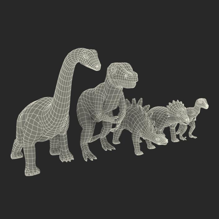 3D Toy Dinosaurs model