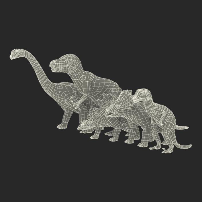 3D Toy Dinosaurs model