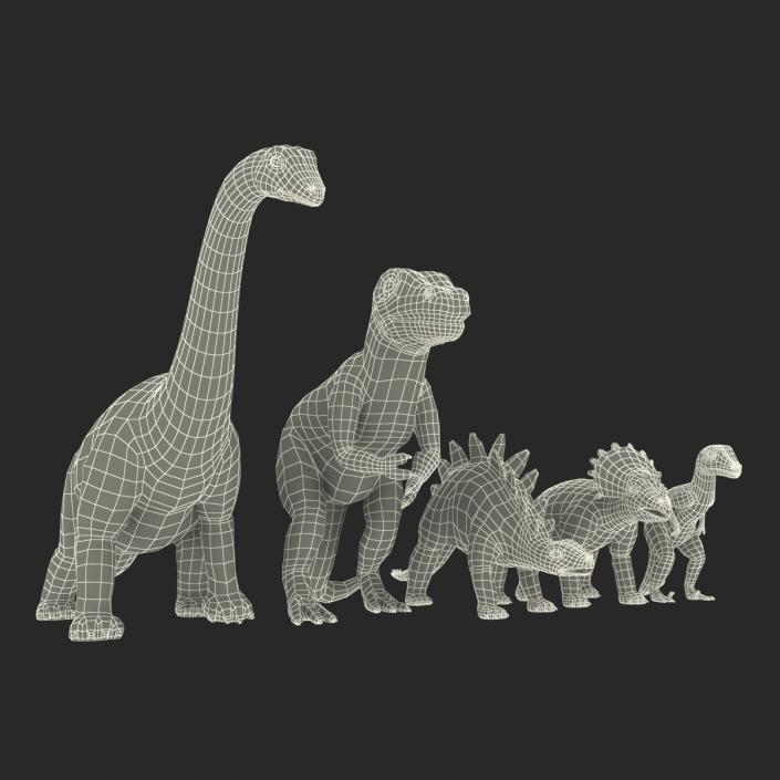 3D Toy Dinosaurs model