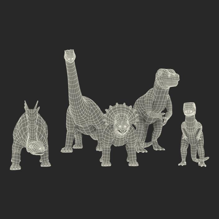 3D Toy Dinosaurs model