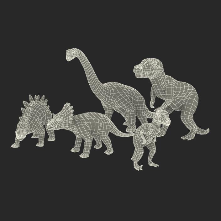 3D Toy Dinosaurs model