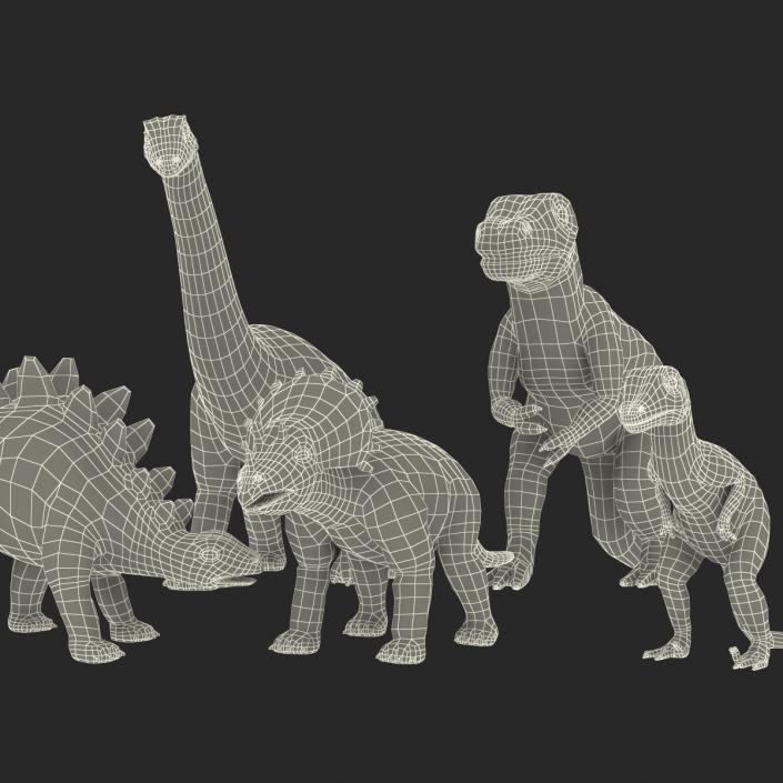 3D Toy Dinosaurs model