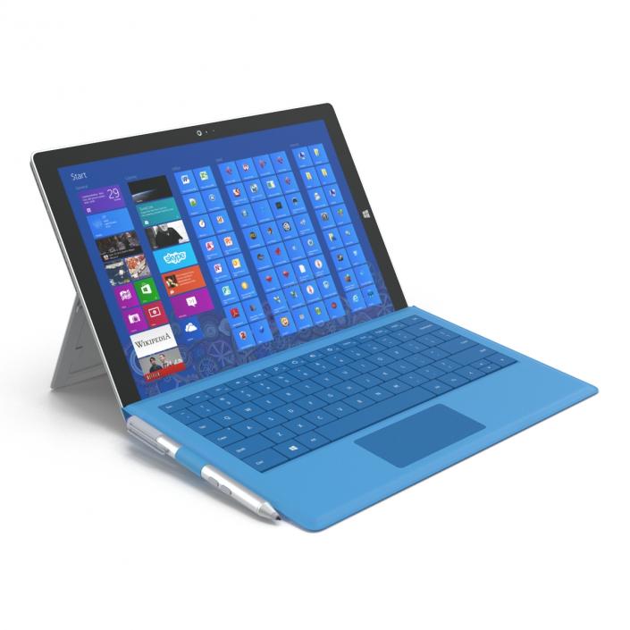 3D model Microsoft Surface Pro 3 Rigged