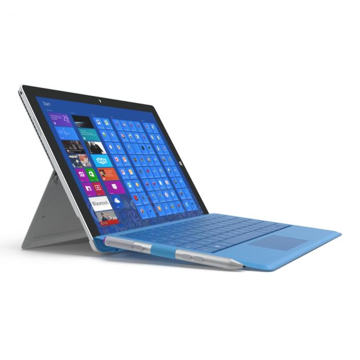 3D model Microsoft Surface Pro 3 Rigged