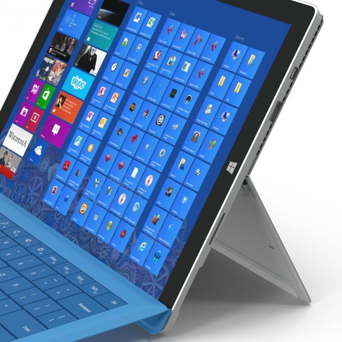 3D model Microsoft Surface Pro 3 Rigged