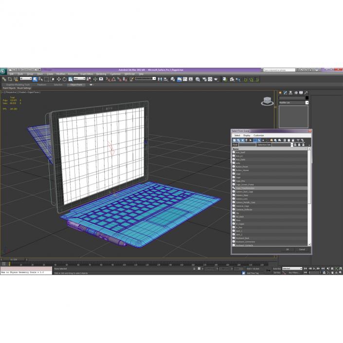 3D model Microsoft Surface Pro 3 Rigged