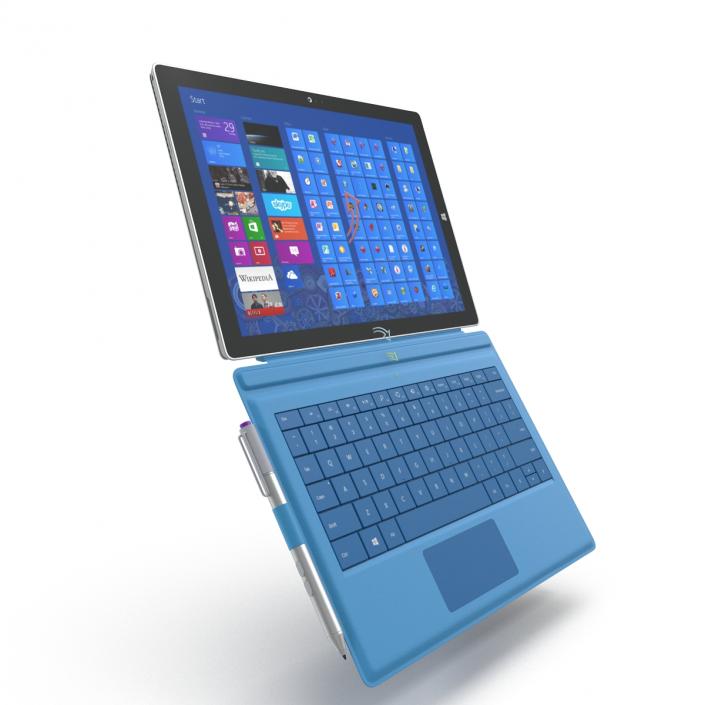 3D model Microsoft Surface Pro 3 Rigged