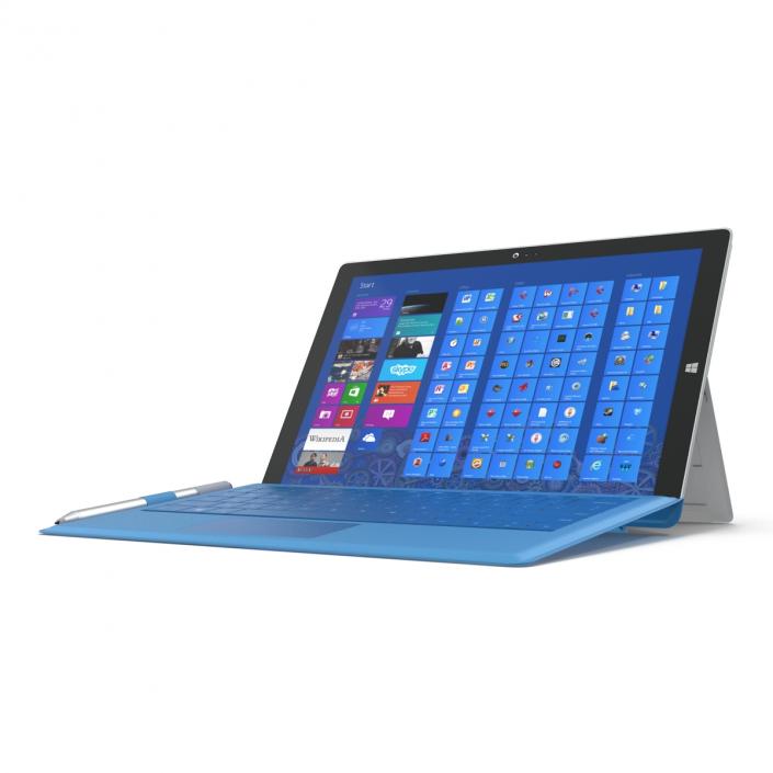 3D Microsoft Surface Pro 3 model