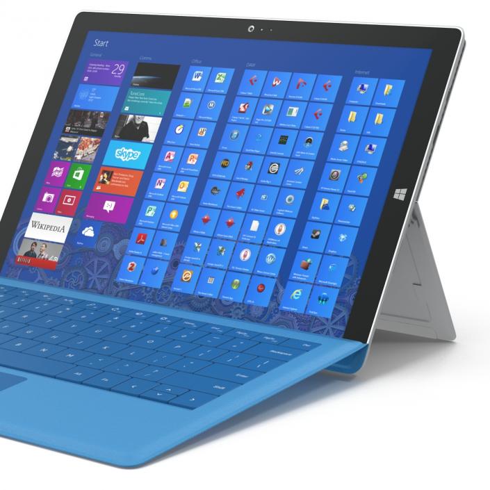 3D Microsoft Surface Pro 3 model