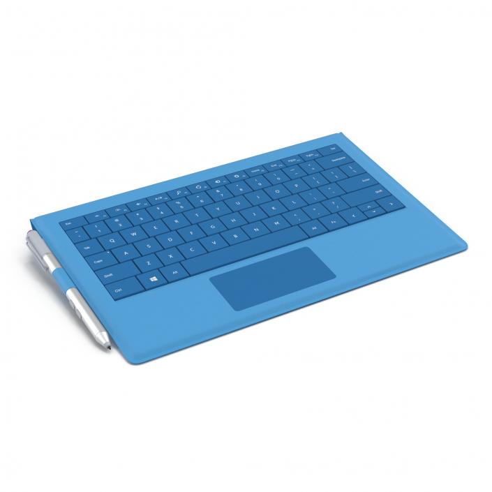 3D model Microsoft Surface Pro 3 Keyboard and Pen