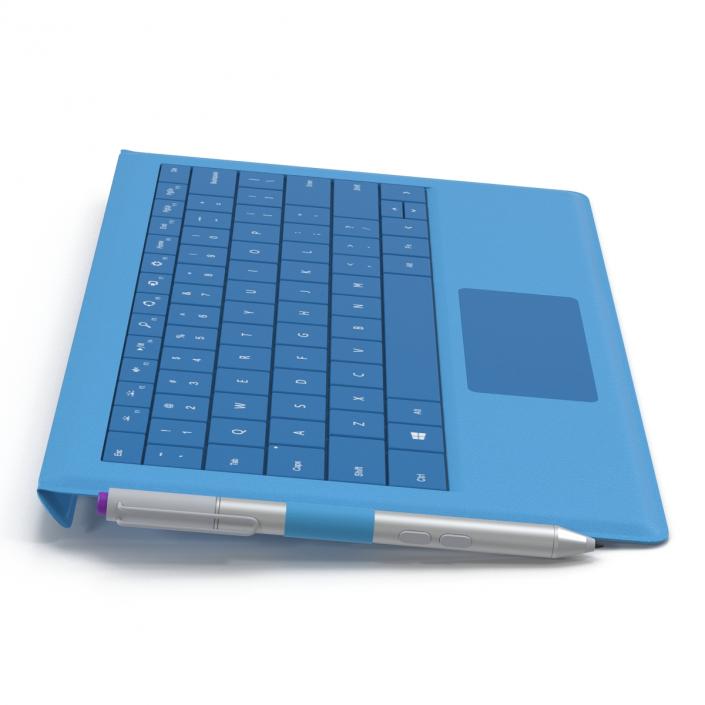 3D model Microsoft Surface Pro 3 Keyboard and Pen